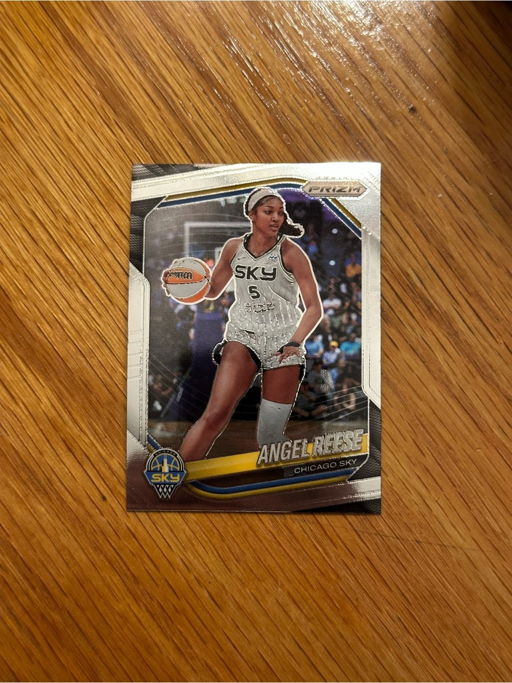 Panini Silver & White Angel Reese Chicago Sky Card